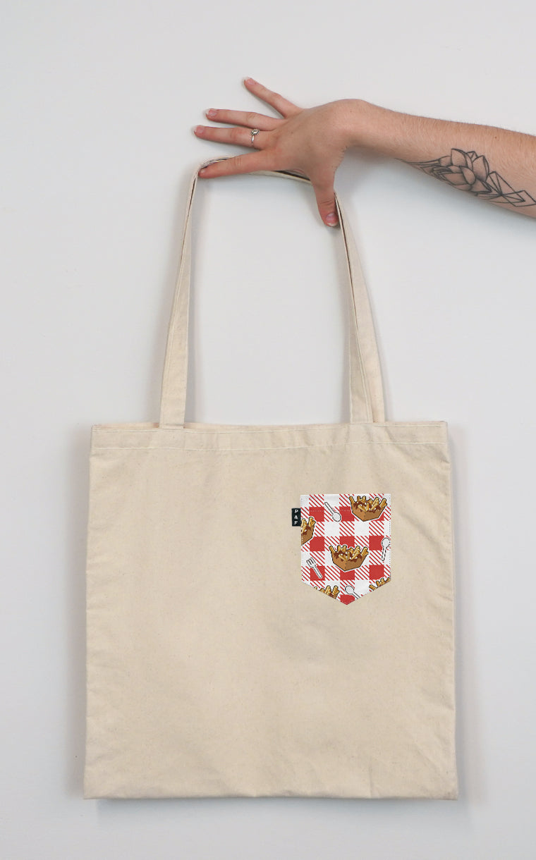 Tote Bag à poche Lâche pas la patate