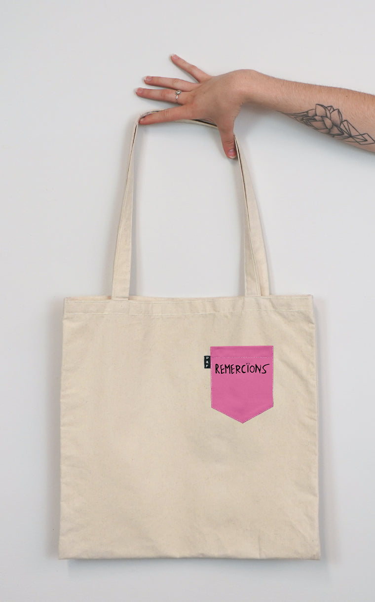 Tote Bag à poche Mishel Kekourge Remercions