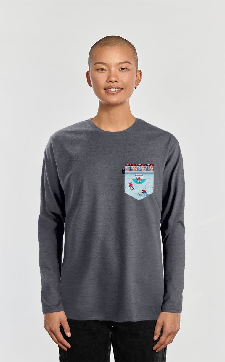 Chandail manches longues à poche Pas d'casque