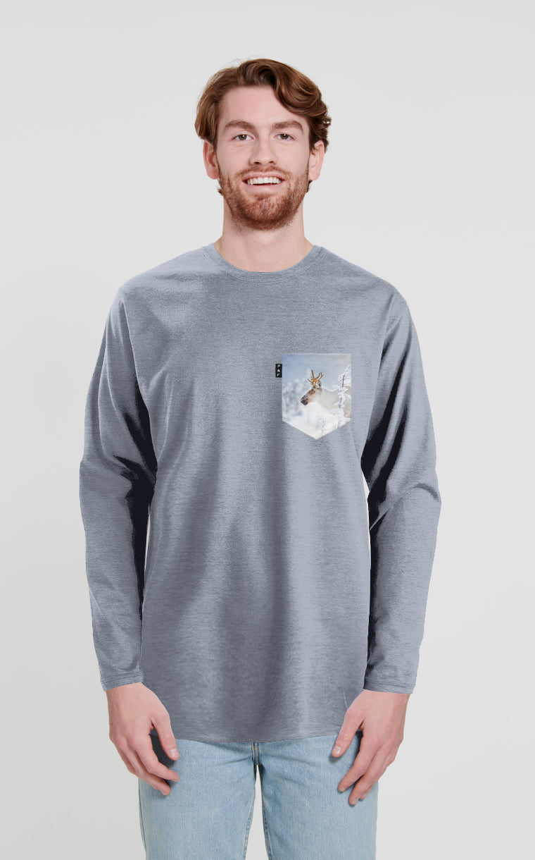 Chandail manches longues à poche Roi de la montagne