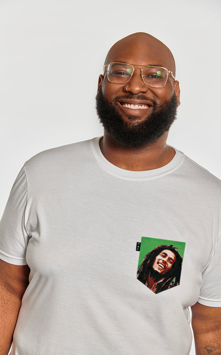 T-shirt à poche pour homme avec poche Bob avec Cheveux ^