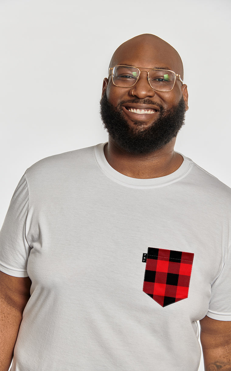 T-shirt à poche Carreauté kid