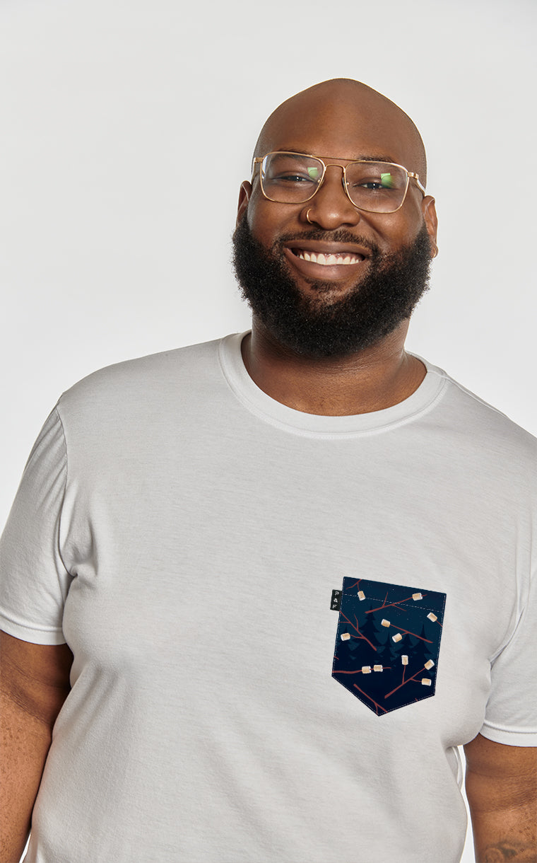 T-shirt à poche Guimauve Grain