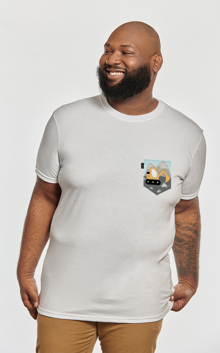 T-shirt à poche pour homme avec poche La Pelle ^