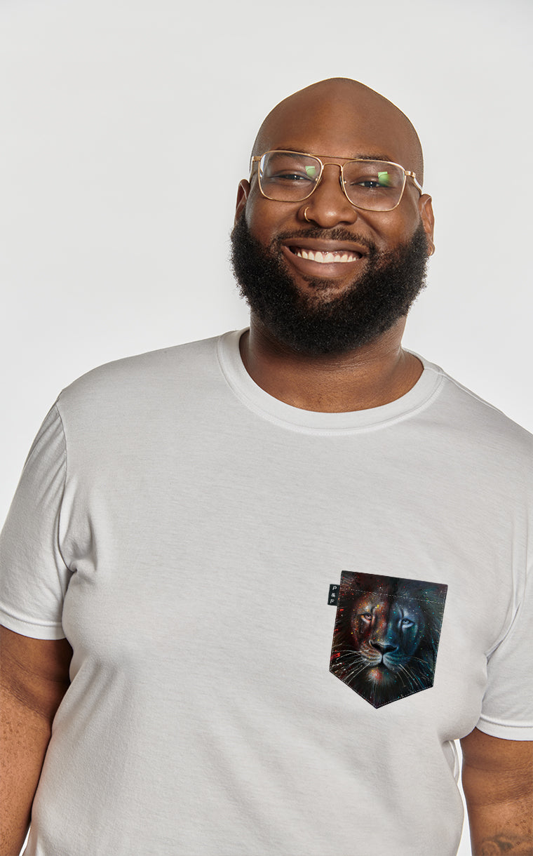 T-shirt à poche pour homme avec poche Lion L. Richie ^