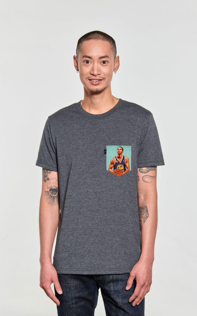 T-shirt à poche pour homme avec poche Chef curry ^