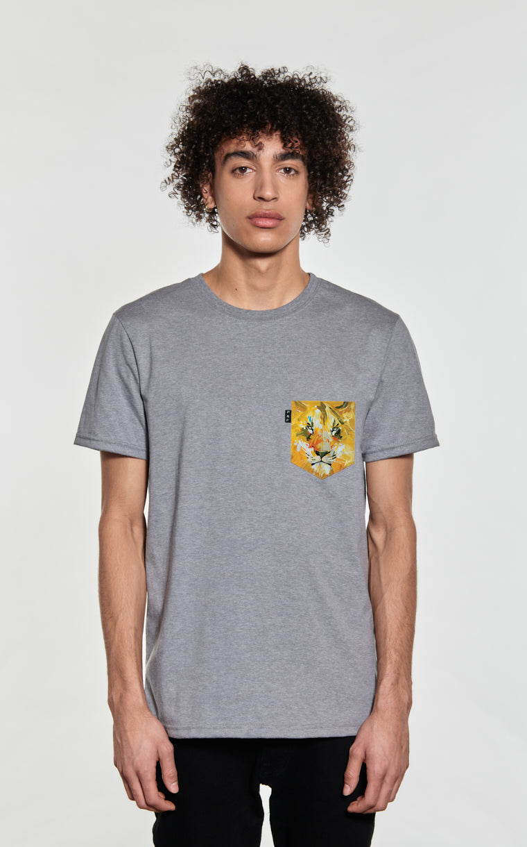 T-shirt à poche pour homme avec poche Au lit on dort ^