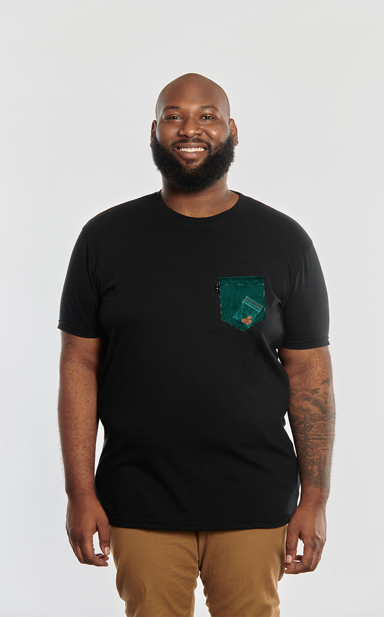 T-shirt à poche pour homme avec poche Bon cup bad cup ^