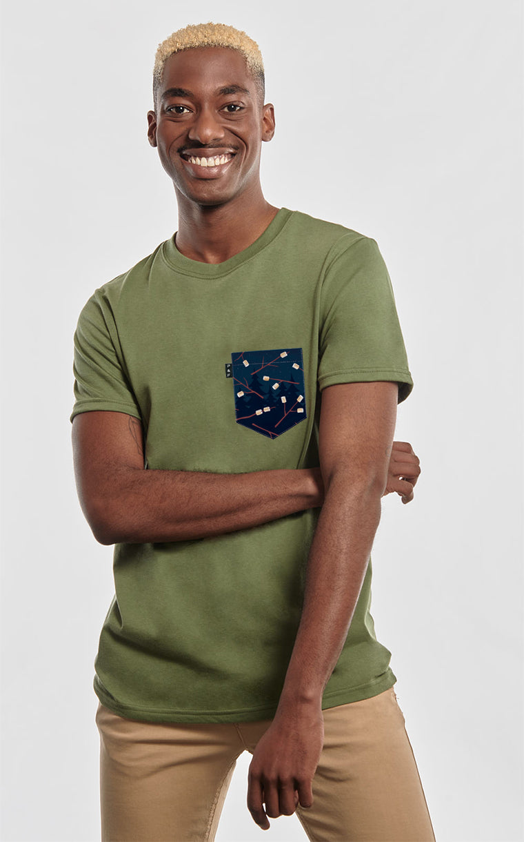 T-shirt à poche Guimauve Grain