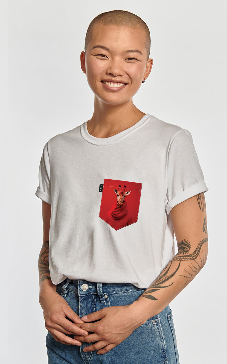 T-shirt coupe Boyfriend à poche Gorge-io Armani