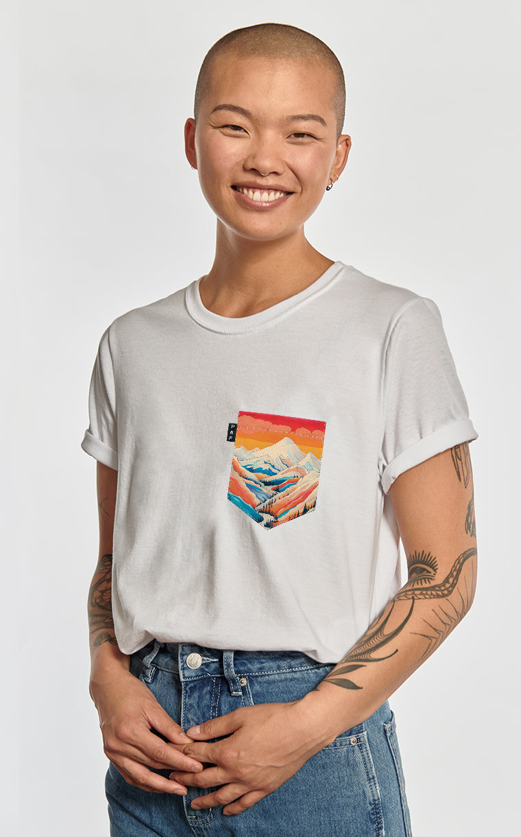 T-shirt coupe Boyfriend à poche Sua poud