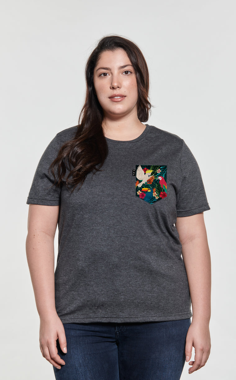 T-shirt coupe Boyfriend à poche King Toucan-Khamon