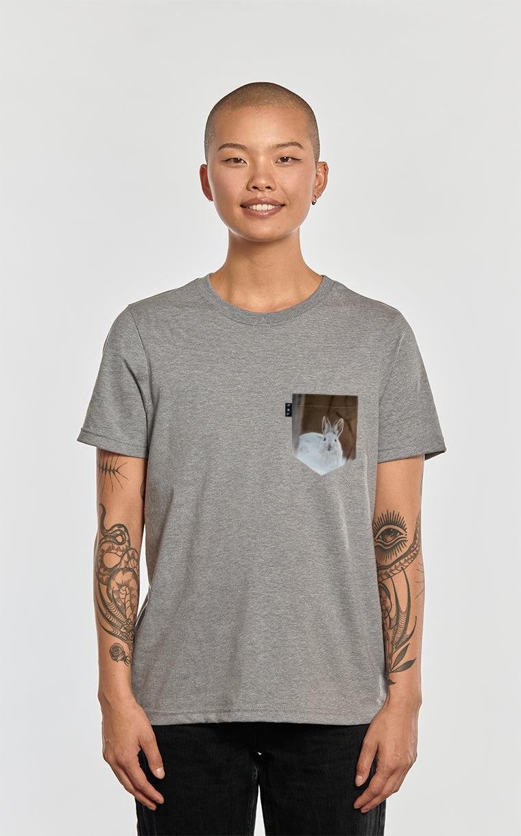 T-shirt coupe Boyfriend à poche Lièvre Gercé