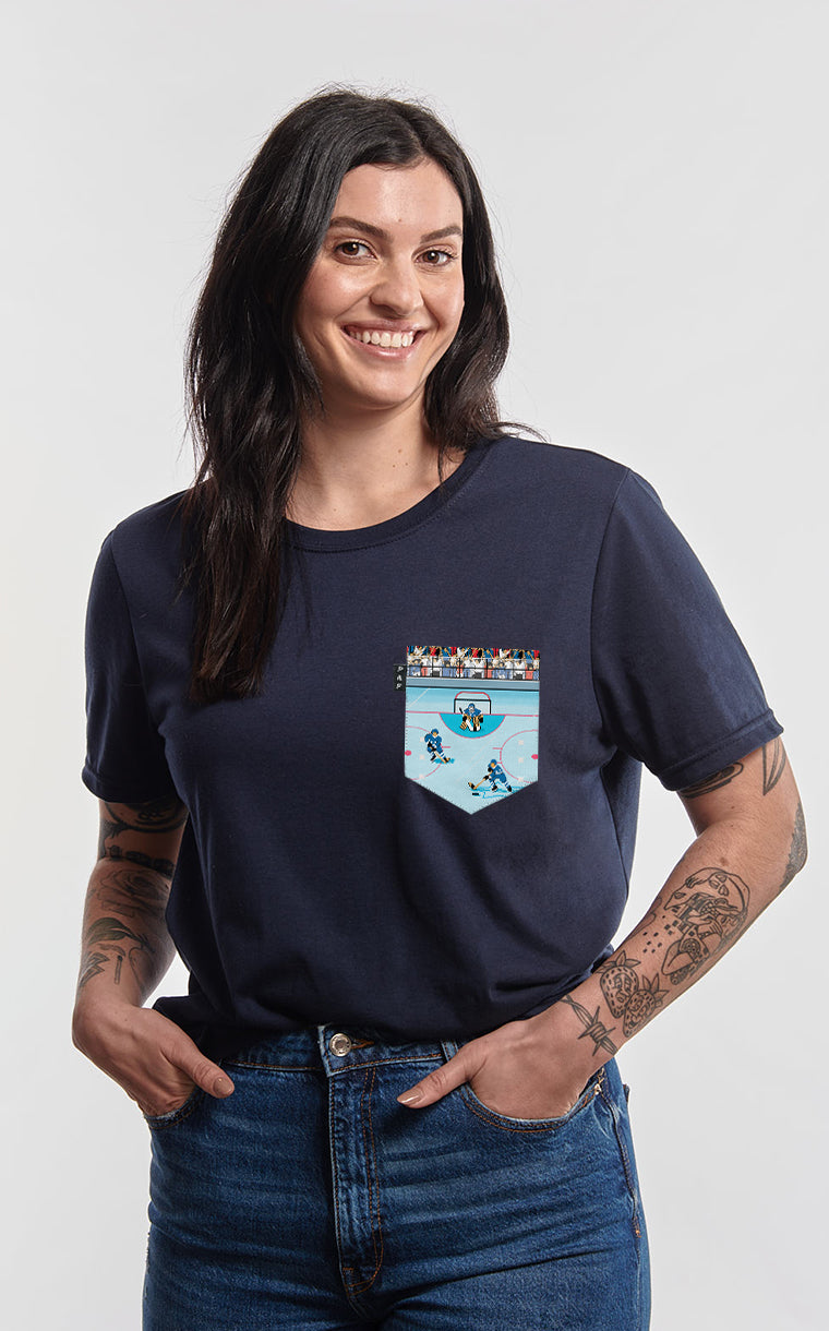 T-shirt coupe Boyfriend à poche pour femme avec poche Nordiques '94 ^