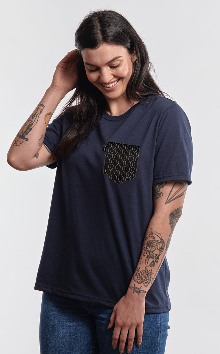 T-shirt coupe Boyfriend à poche S club 7