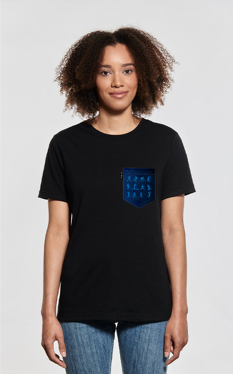 T-shirt Boyfriend à poche pour femme avec poche Décathlon à motif de Décathlon
