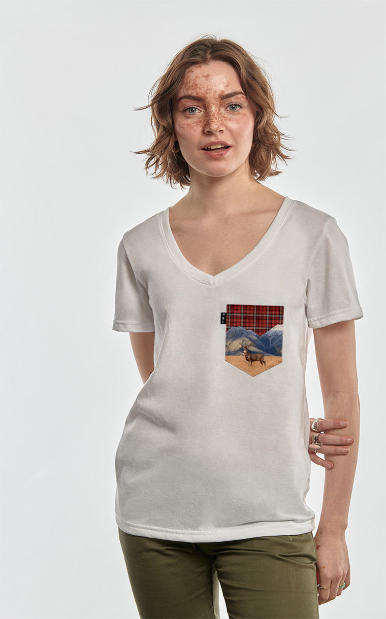 Col en V semi-ajusté à poche Jean Cerf - Poches & Fils