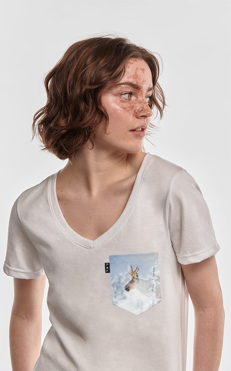 Col en V semi-ajusté à poche Roi de la montagne