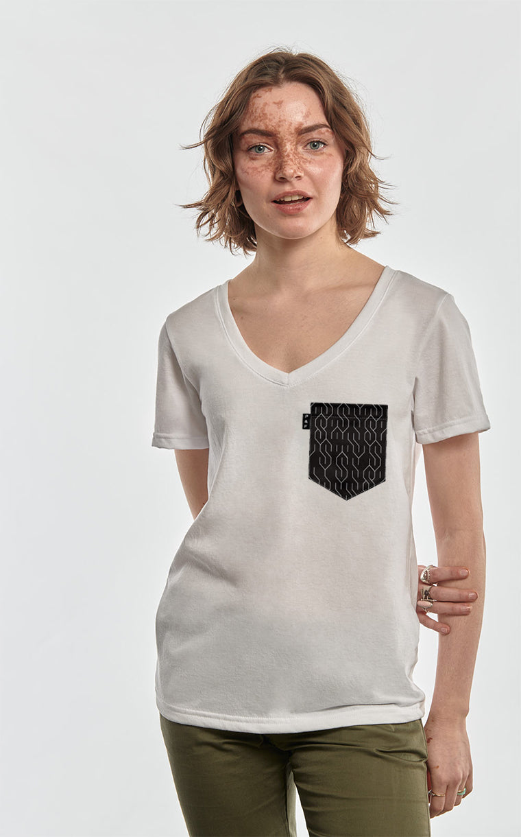 Col en V semi-ajusté à poche S club 7