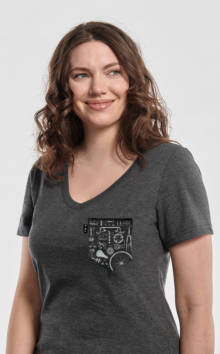 David Bécane Semi-Fitted V-Neck with Pocket