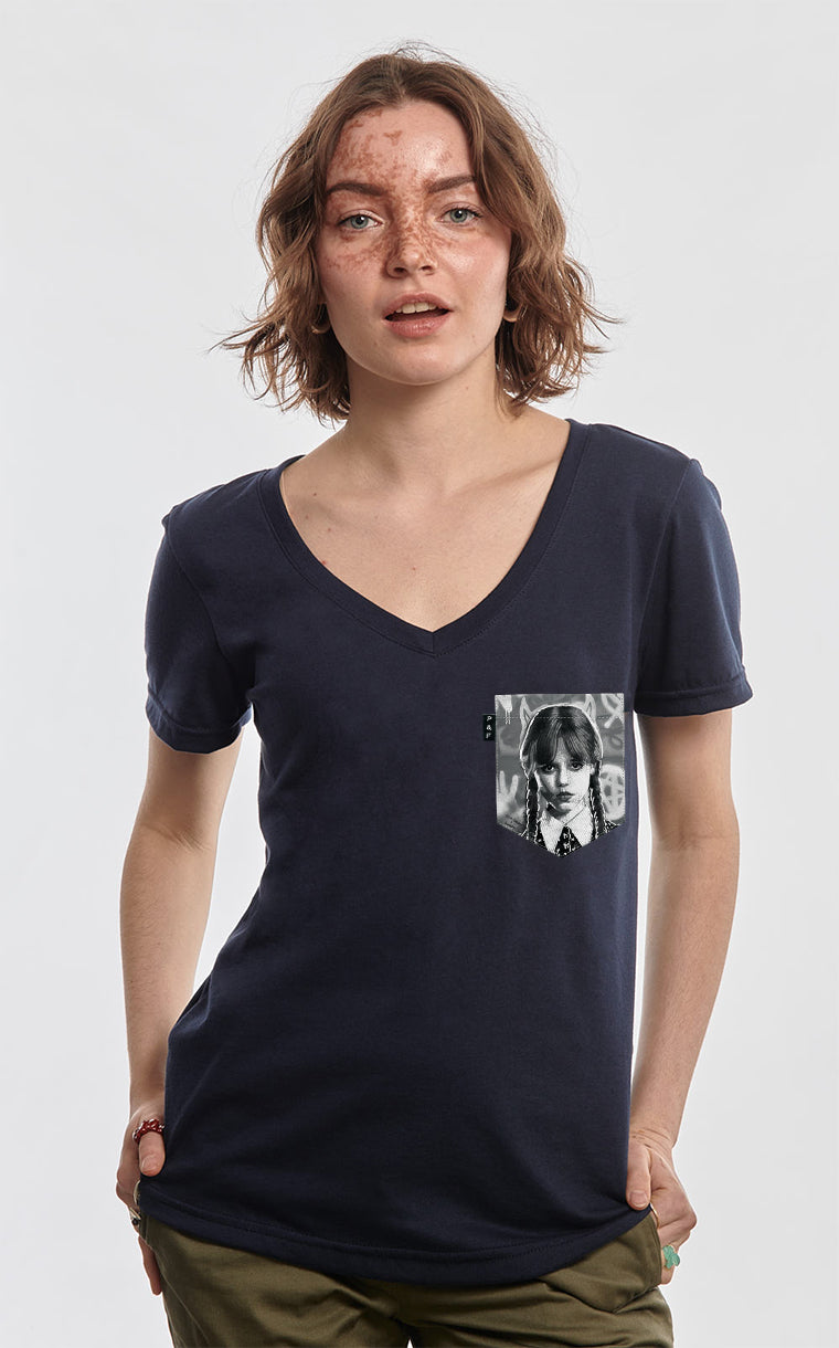 Midweek Semi-Fitted V-Neck Pocket