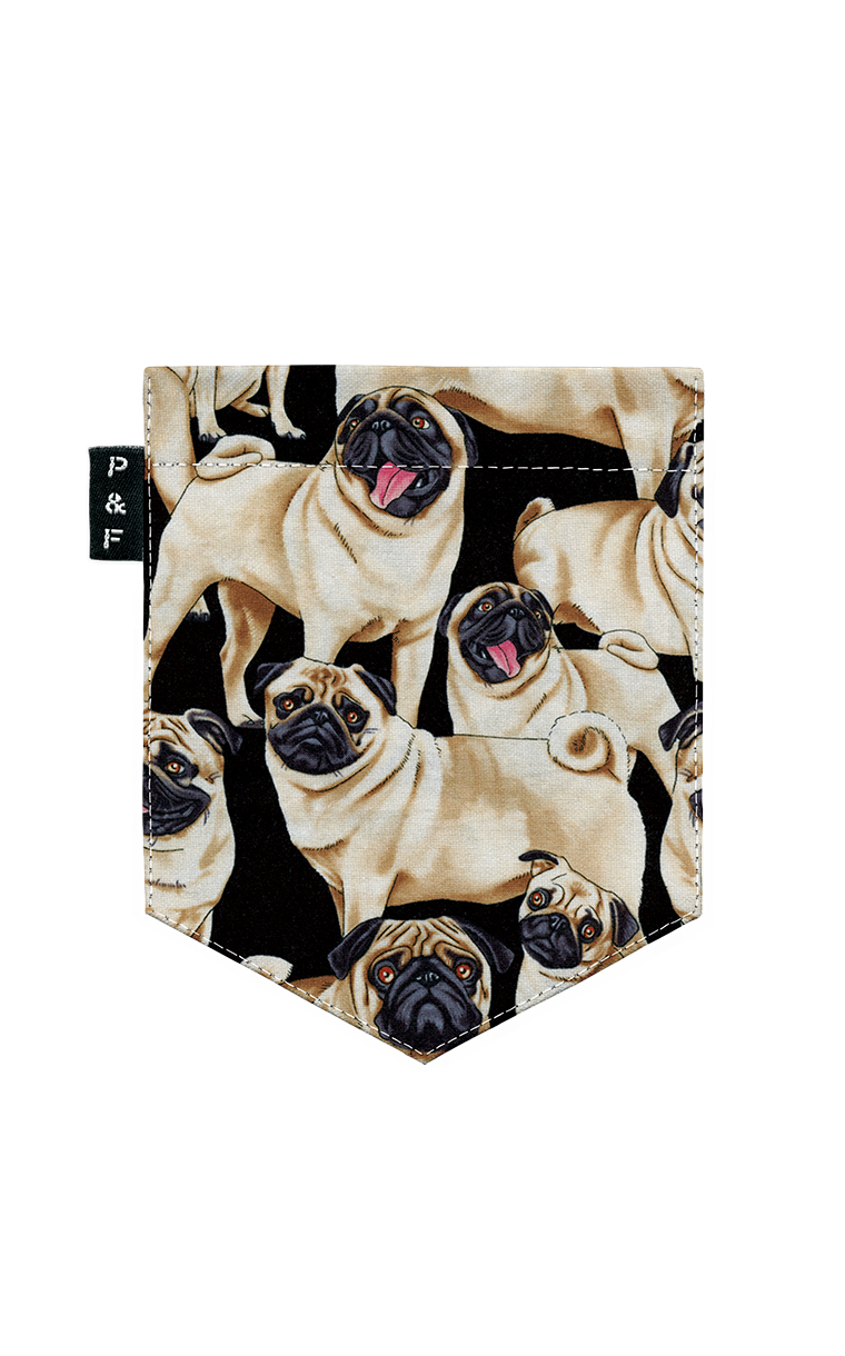 T-shirt « crop top » à poche Pug Life