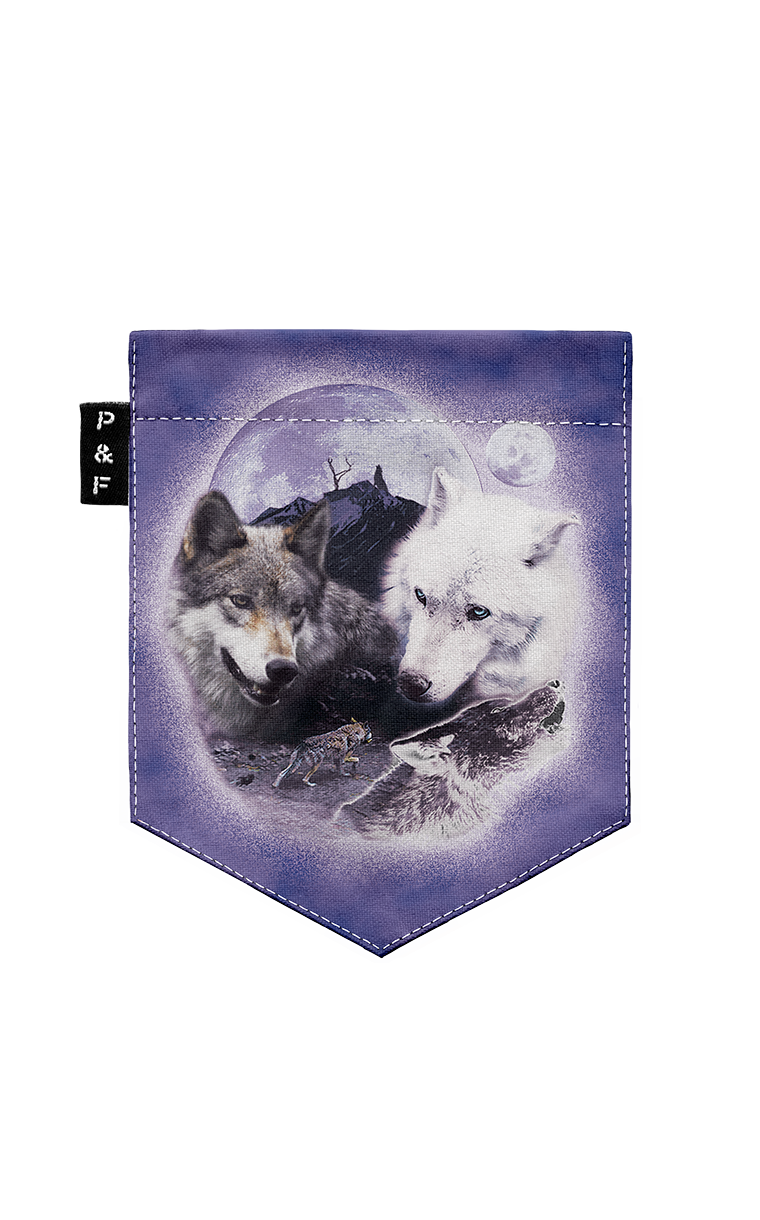 T-shirt coupe Boyfriend à poche Loup-Dacris