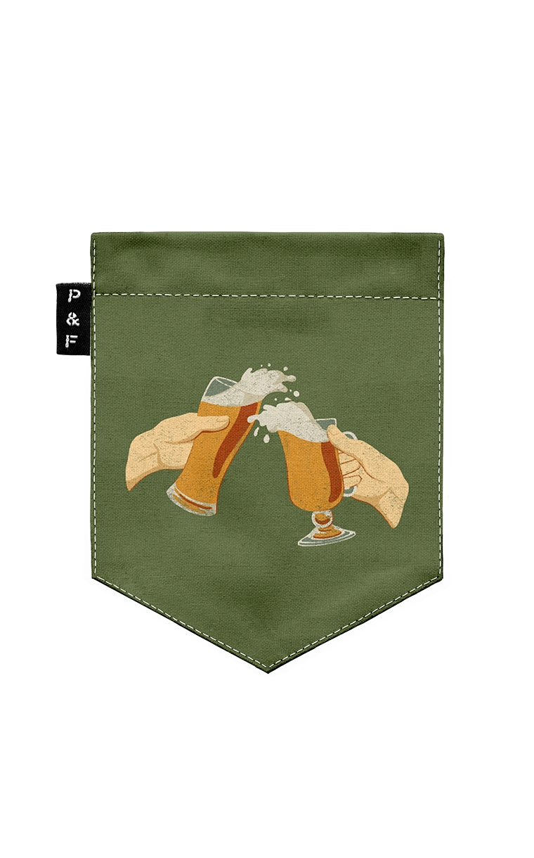 T-shirt coupe Boyfriend à poche Reste une pinte