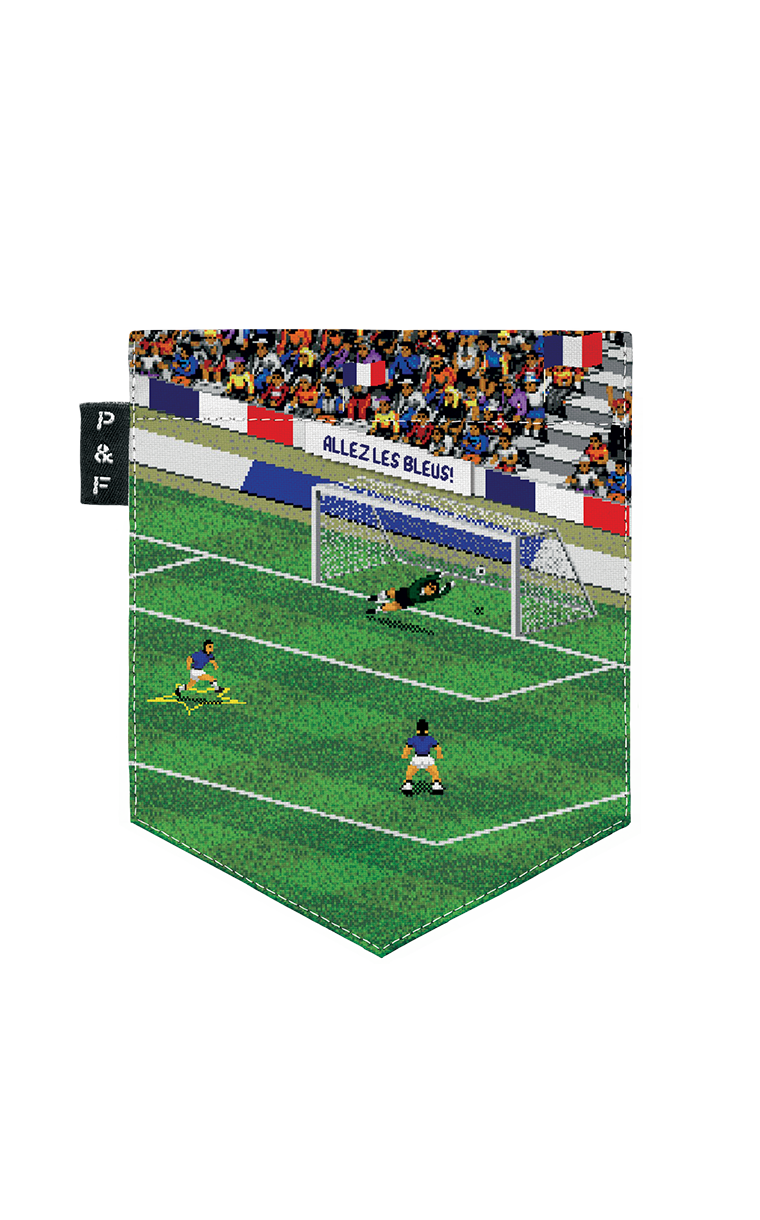 T-shirt « crop top » à poche Allez les Bleus!