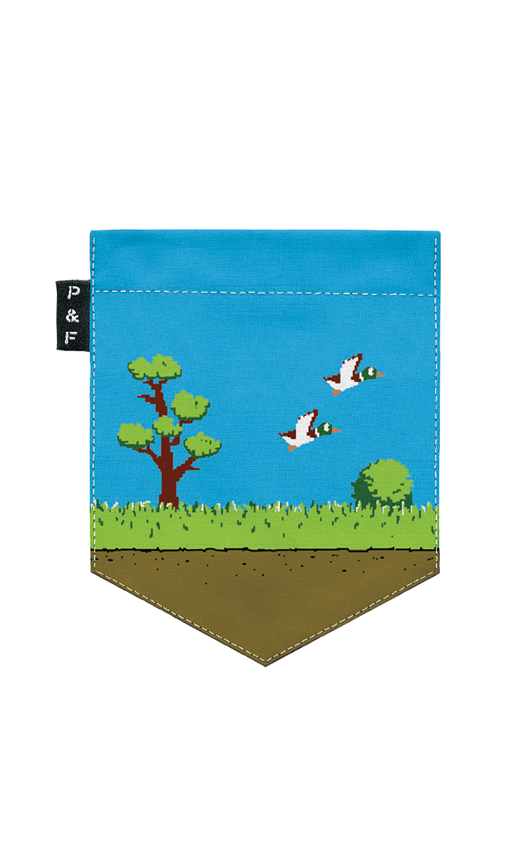 Col en V semi-ajusté à poche Tire la chasse