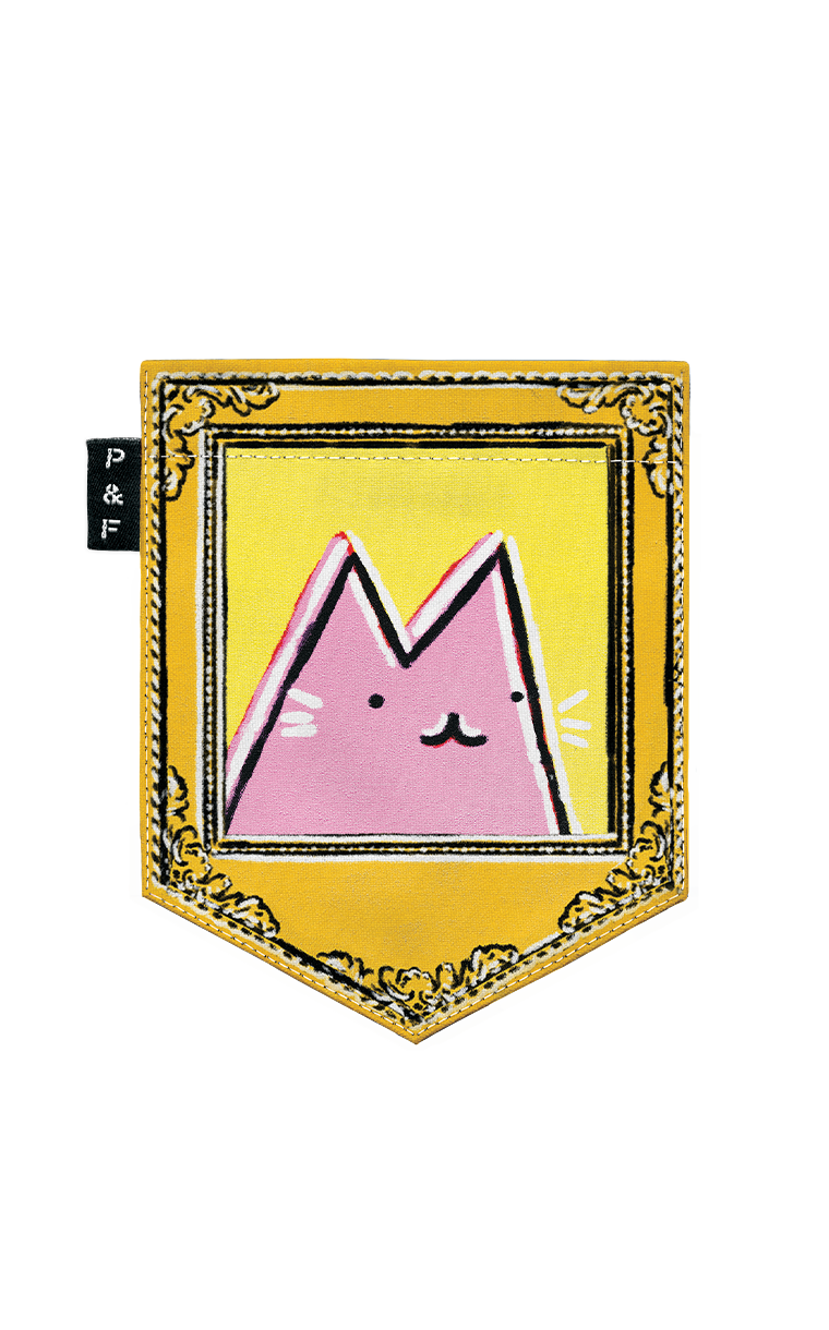 Chandail manches longues à poche Pop Art Cat