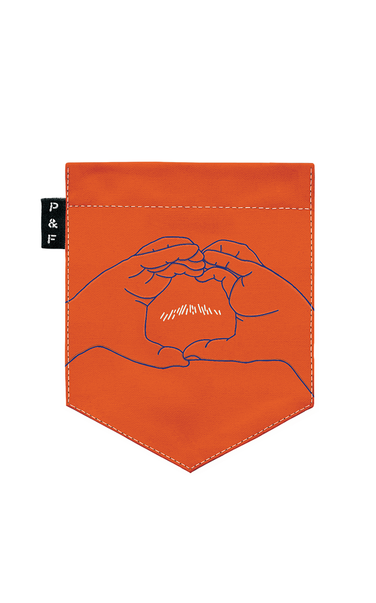 Col en V semi-ajusté à poche Love is in the hair