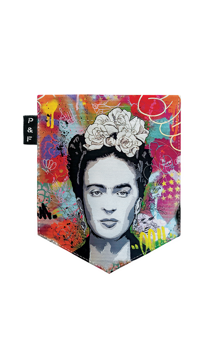 T-shirt « crop top » à poche Kahlo