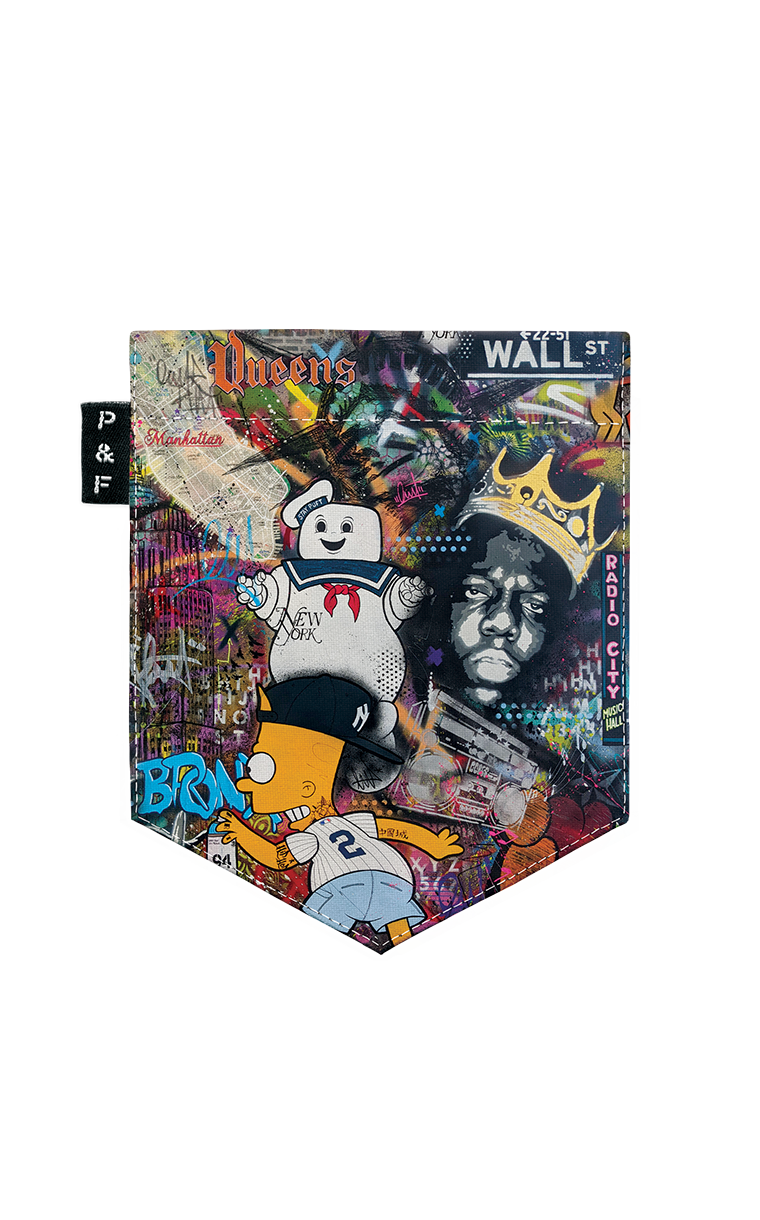 T-shirt coupe Boyfriend à poche Nouveau York