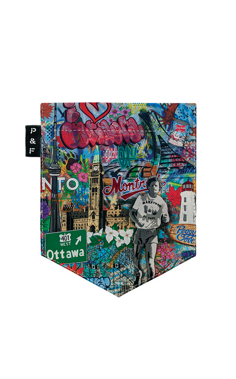 Col en V semi-ajusté à poche D'un océan à l'autre