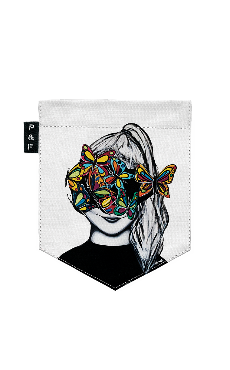 FND-Girls Crop Top Pocket T-Shirt