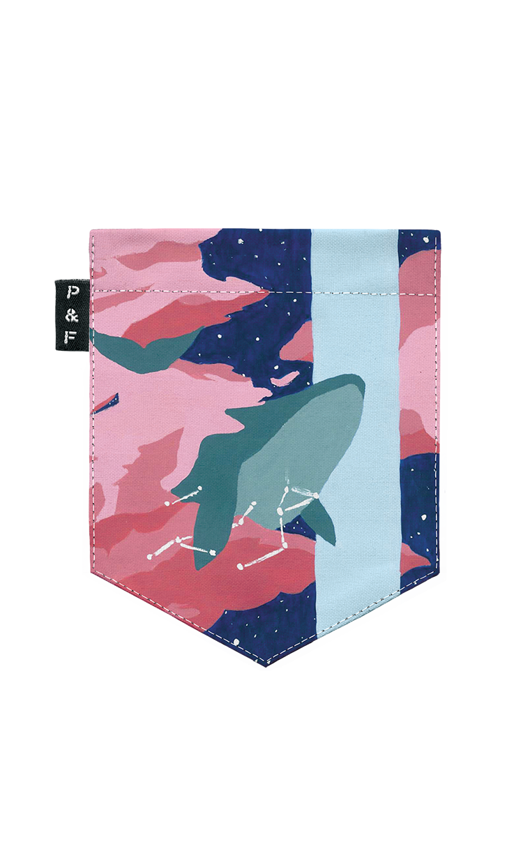 T-shirt à poche La baleine