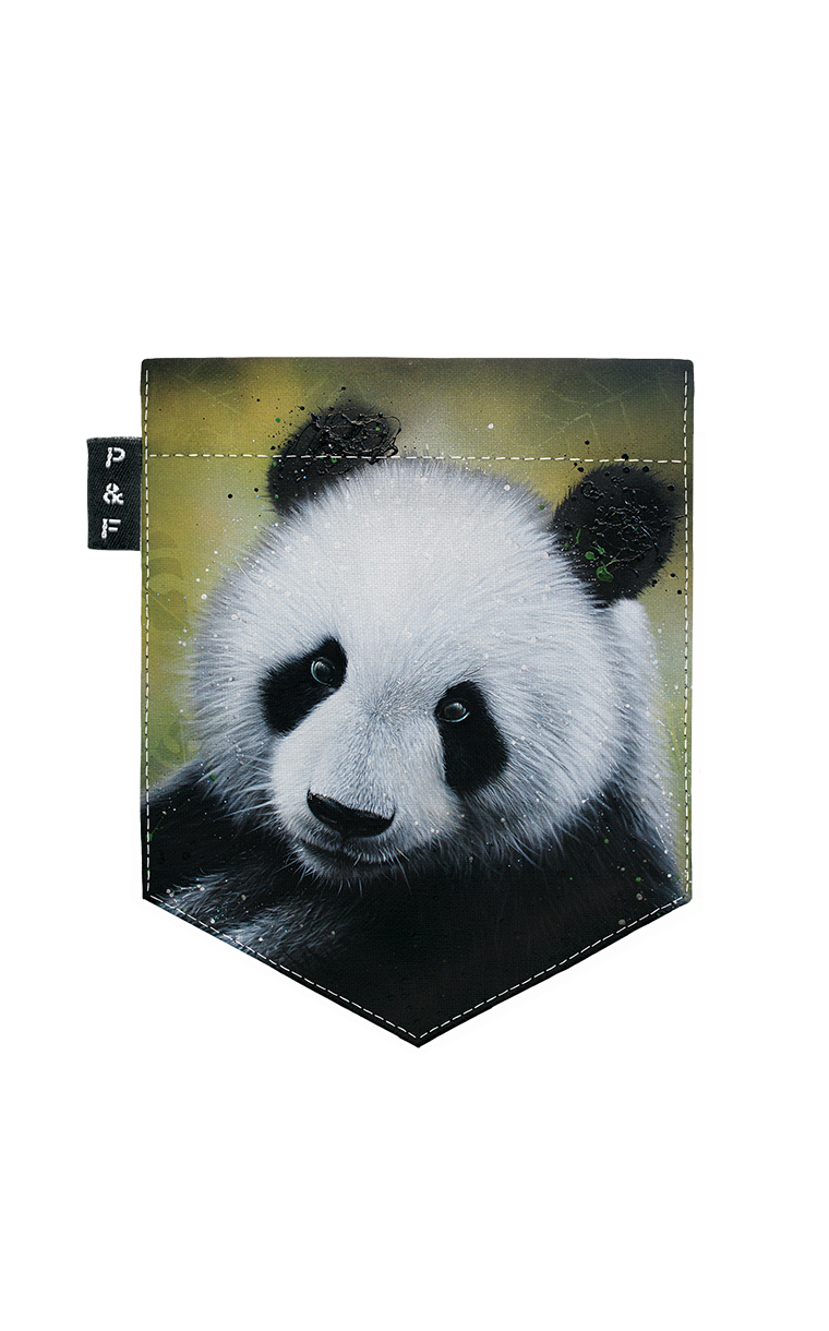 Panda Replay long sleeve pocket sweater