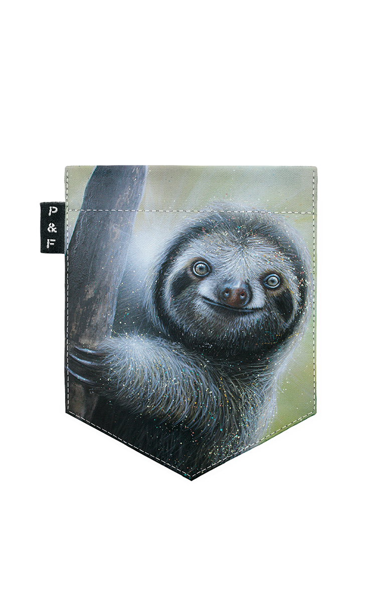 T-shirt « crop top » à poche Sloth Machine