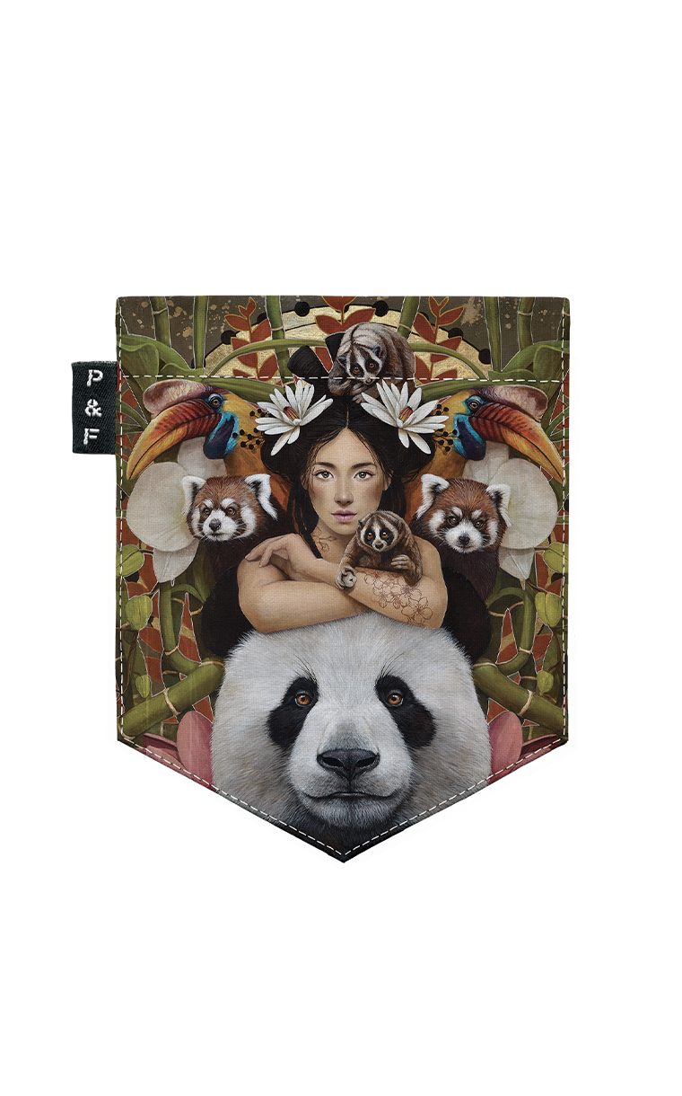 Chandail manches longues à poche Ours au beurre noir