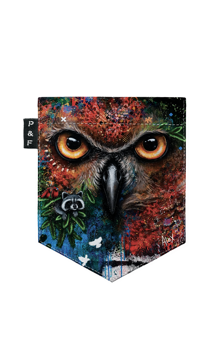 T-shirt « crop top » à poche Owly Grail