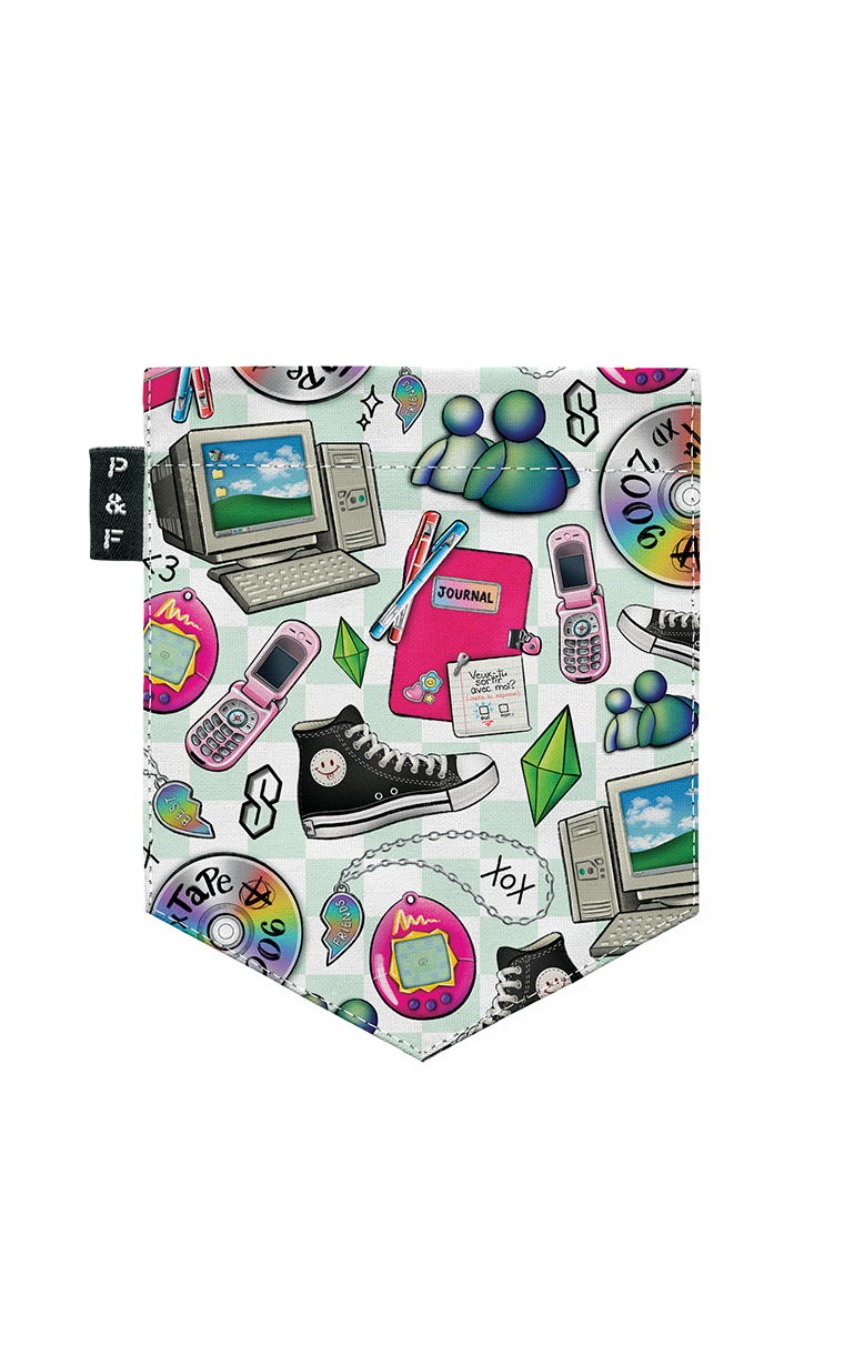 90s kids pocket t-shirt