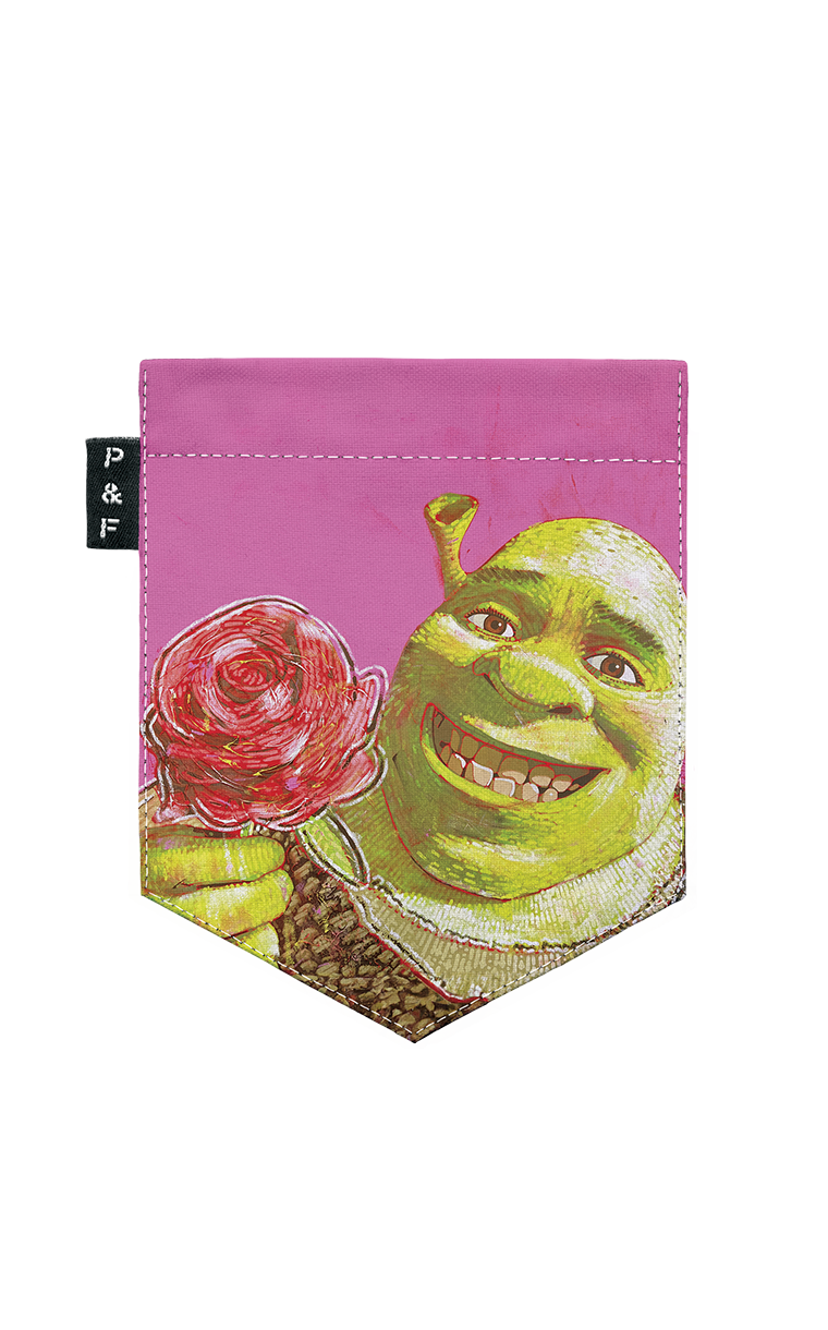 T-shirt « crop top » à poche Le shrek est dans malle