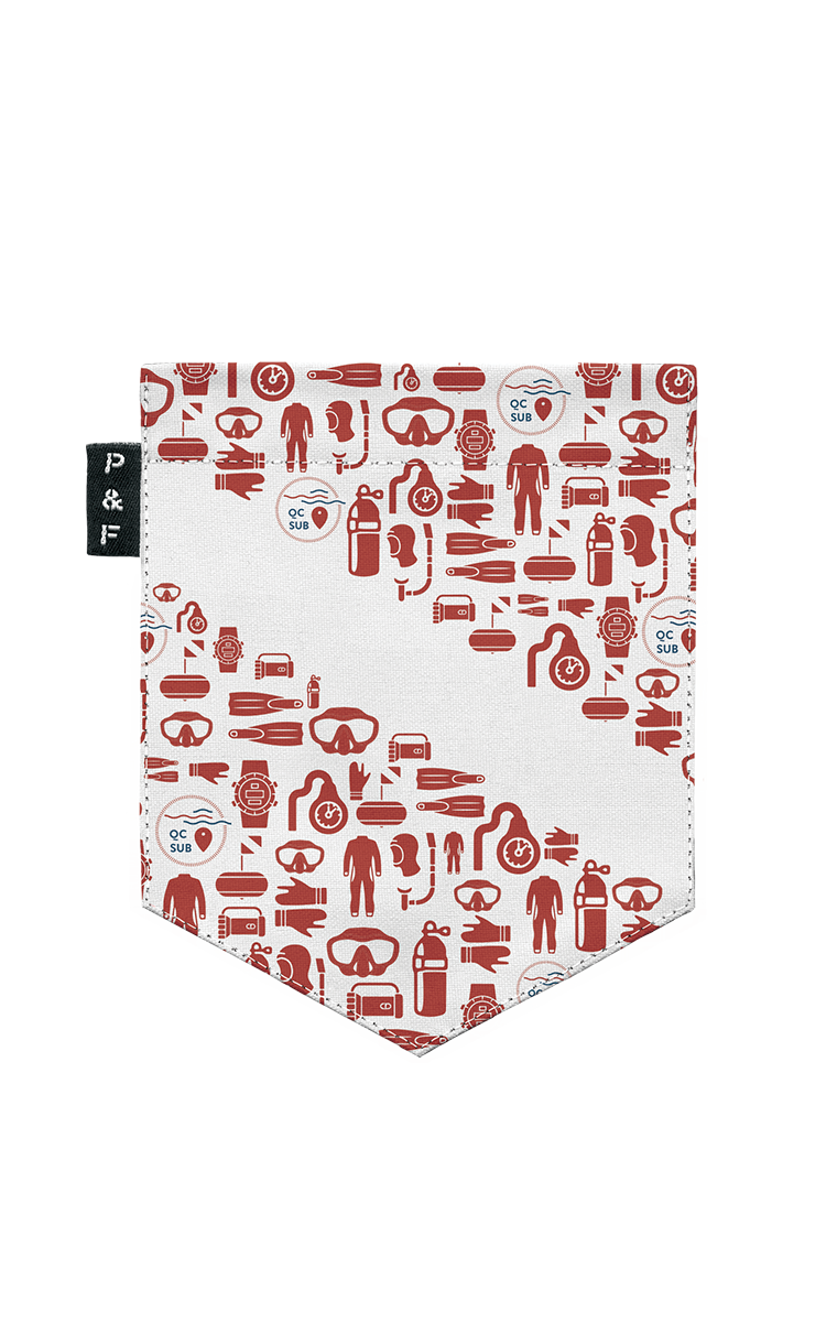 Tote Bag à poche Québec Subaquatique