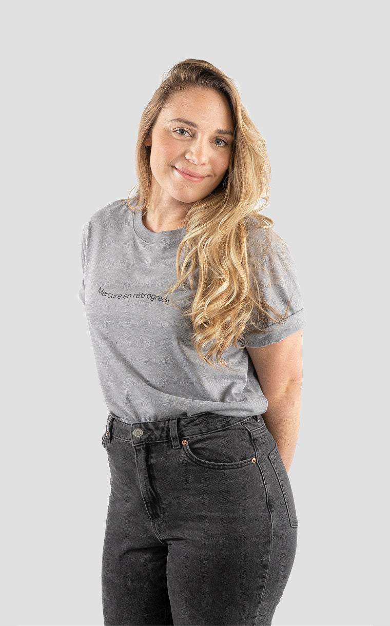 T-shirt imprimé unisexe Mercure en rétrograde