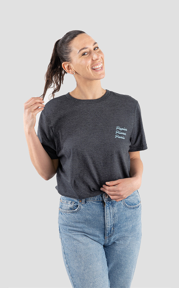 T-shirt imprimé unisexe Papier pianer panio