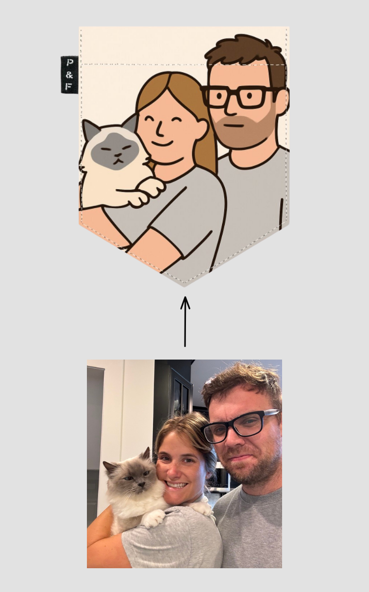 T-shirt à poche pour enfant - Chand.ai coloriage