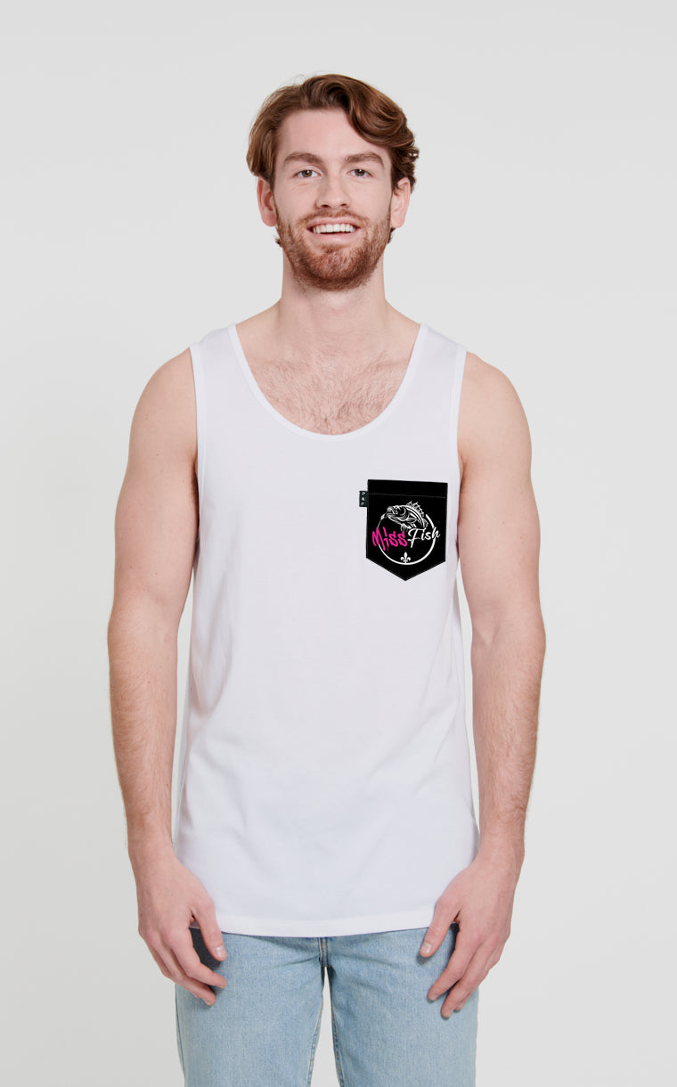 Camisole à poche pour homme avec poche Miss Fish ^ 