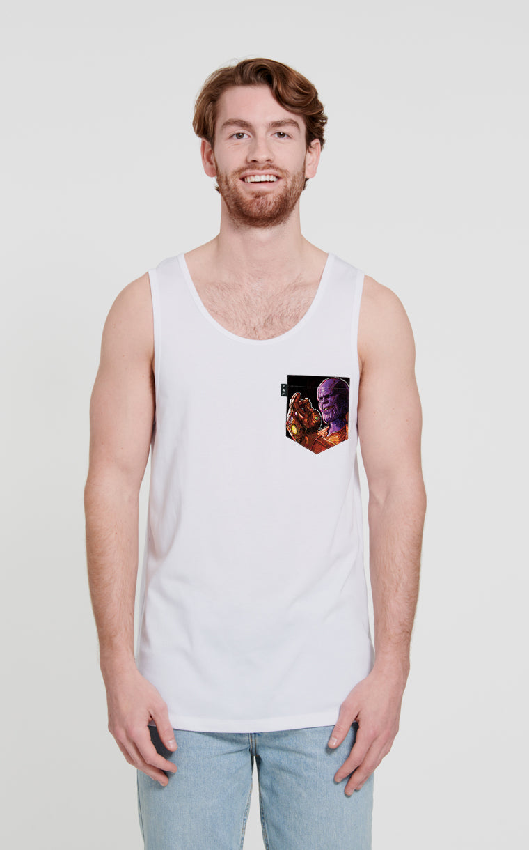 Camisole à poche pour homme avec poche T'es Thanos ^ 