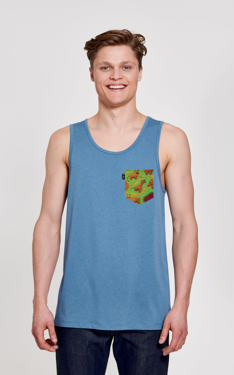 Crocopoulatorius pocket tank top